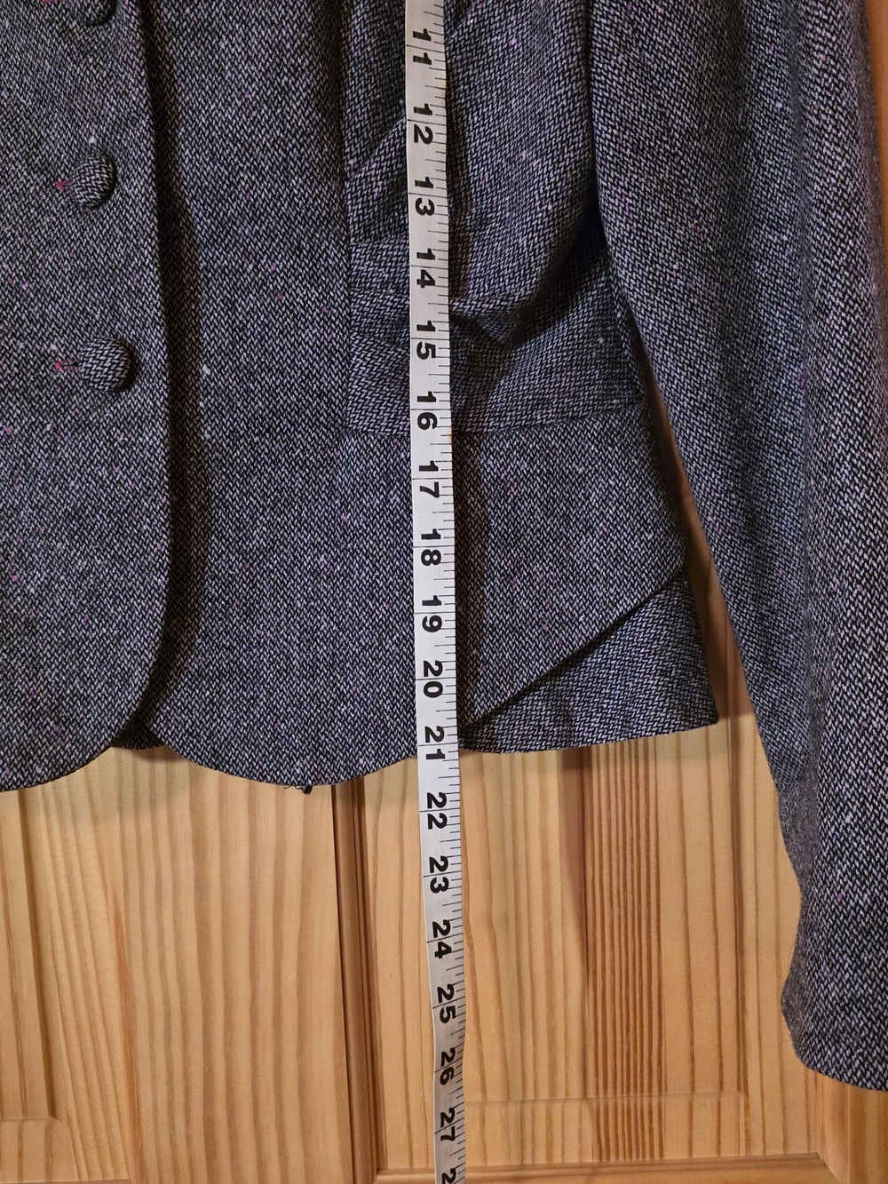 Kay Unger Charcoal Tweed Two-Piece Skirt Suit - Picture 6 of 16